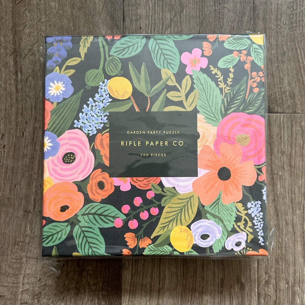 NWT Rifle Paper Co. Garden Party Puzzle - 500 pieces